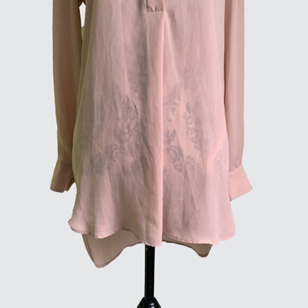 Joe Fresh Blush Pink Tunic Blouse - Picture 3 of 8